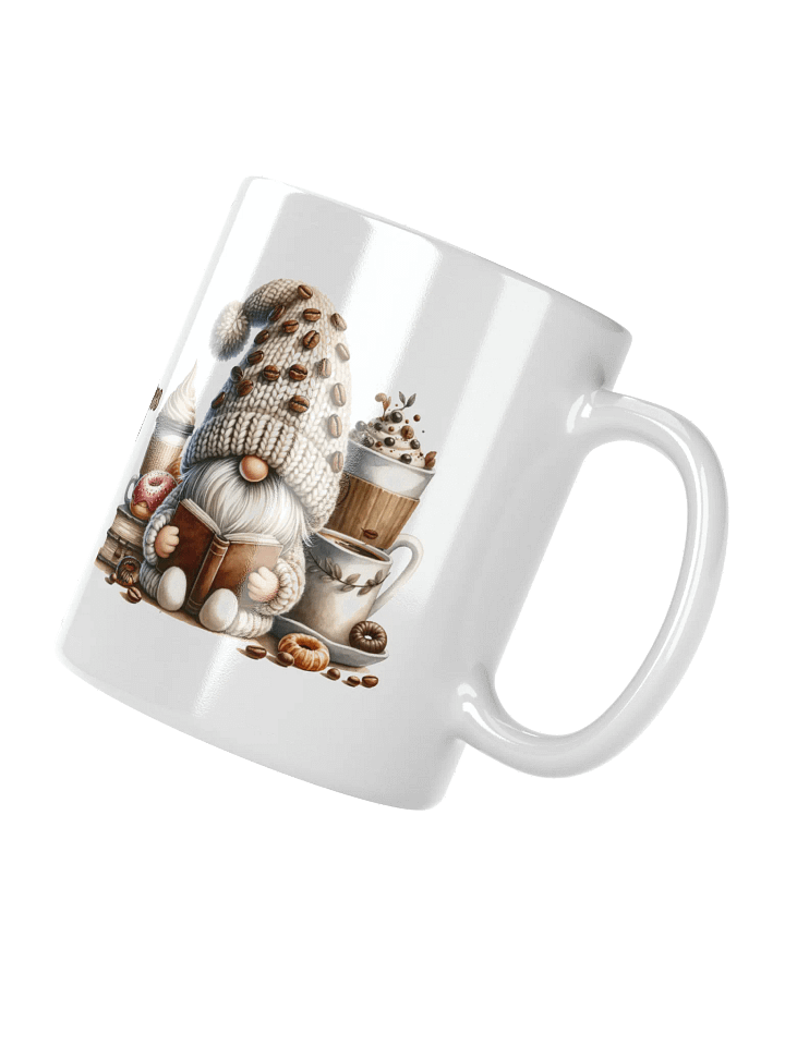 Gnome Books Coffee Donuts Ceramic Mug product image (2)