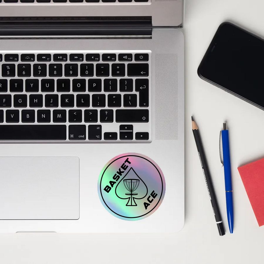 Basket Ace (Circle) Holographic Sticker product image (12)