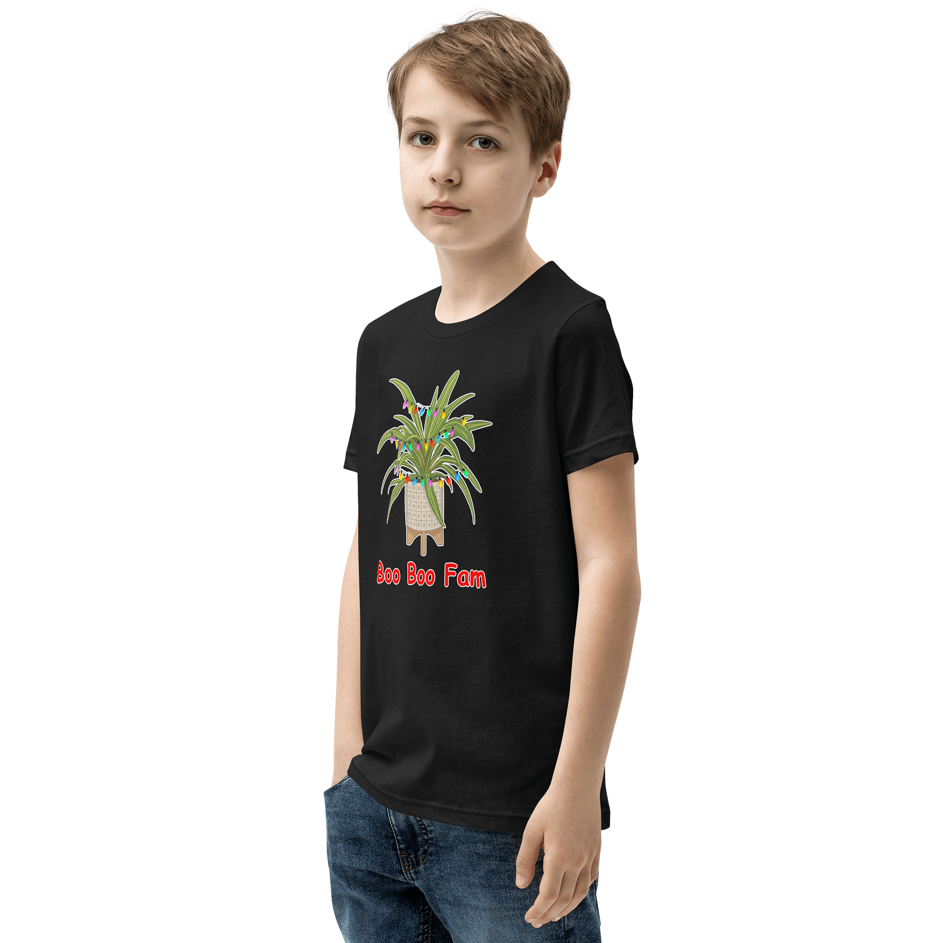 Kids Dragon Plant Christmas Boo Boo Fam Graphic Tee product image (3)