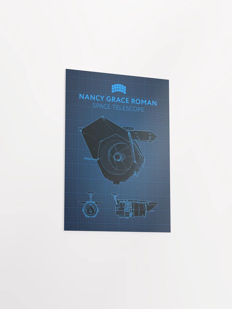 Nancy Grace Roman Telescope Blueprint Poster — NASA NGRST Space Print product image (8)