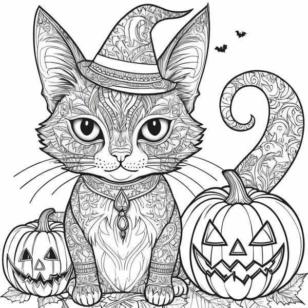 HALLOWEEN CATS - Colouring for Cat Lovers - BOOK THREE product image (4)