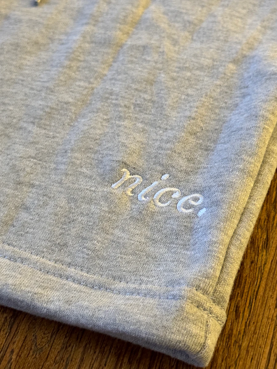 Nice. Embroidered Sweatshorts (Grey) product image (2)