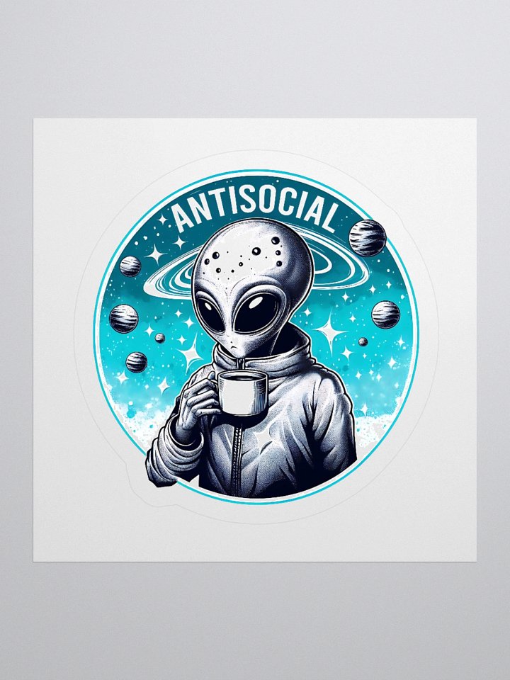 Antisocial Alien Club Sticker product image (1)