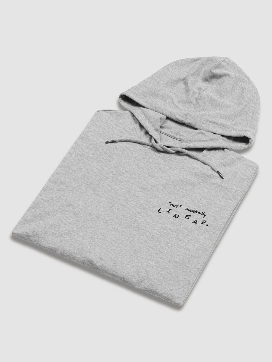 *not* mentally linear (sm. design) printed lightweight hoodie product image (6)