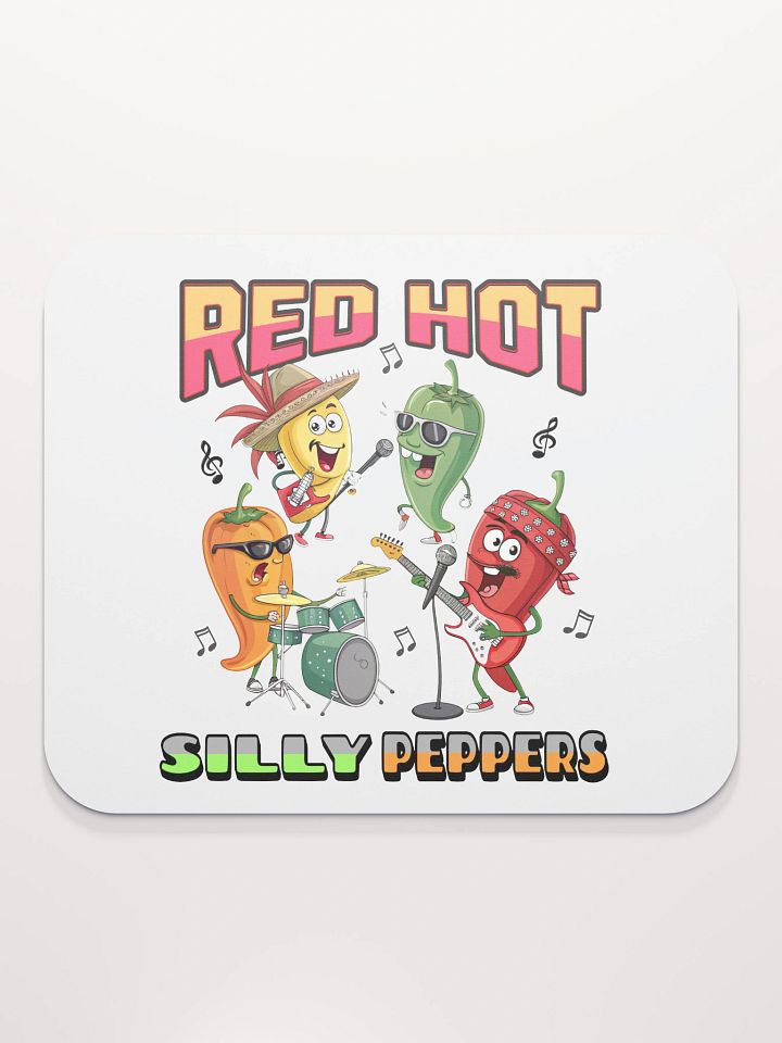 Red Hot Silly Peppers Music Mouse Pad product image (1)