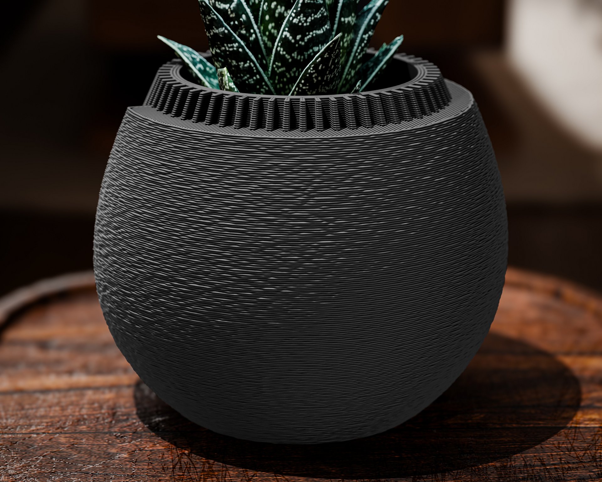 Geometric Ribbed Planter product image (4)