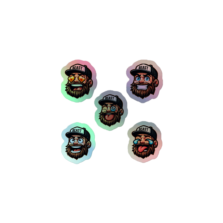 Punklad Emote Holographic Stickers product image (1)