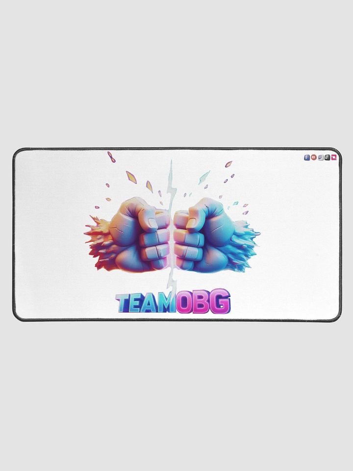 Fist Bump: Desk Mat [White] product image (2)