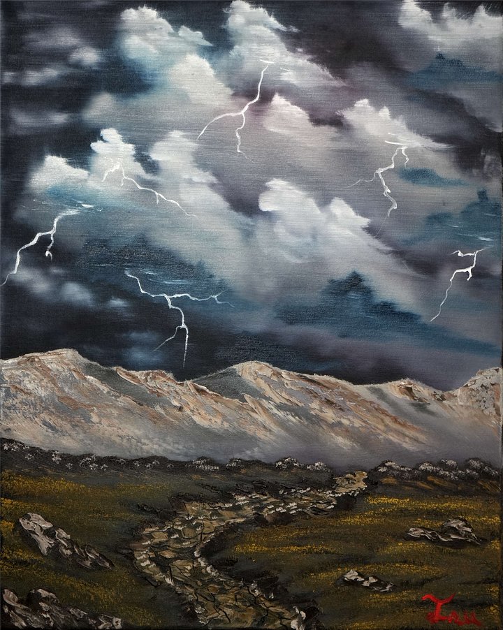 The Droughts End (Original) 16x20 Canvas product image (1)