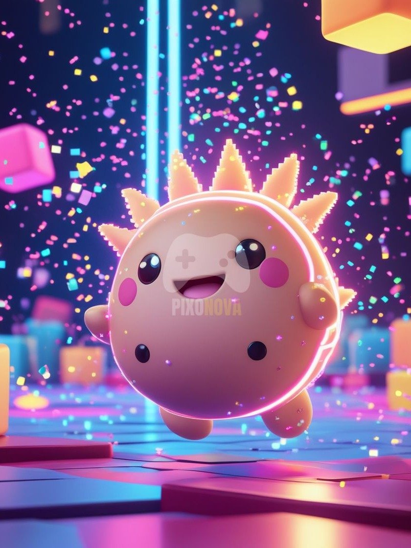 Spiky Sprint Symphony – Prickle Pop Pulse | Capybara Pixel Mascot Art (1120x1120px, 4 Variations, PNG + PDF) product image (3)