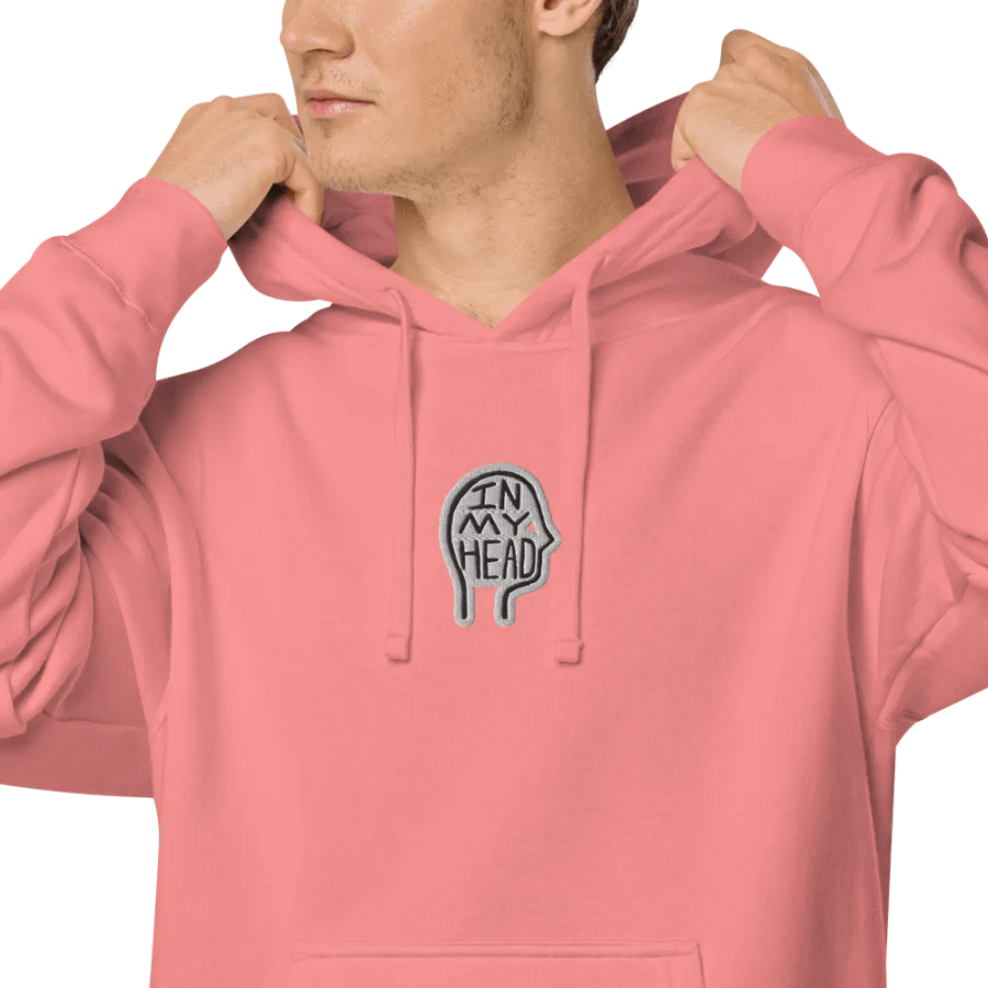 In My Head embroidered pigment hoodie (bubble design) product image (6)
