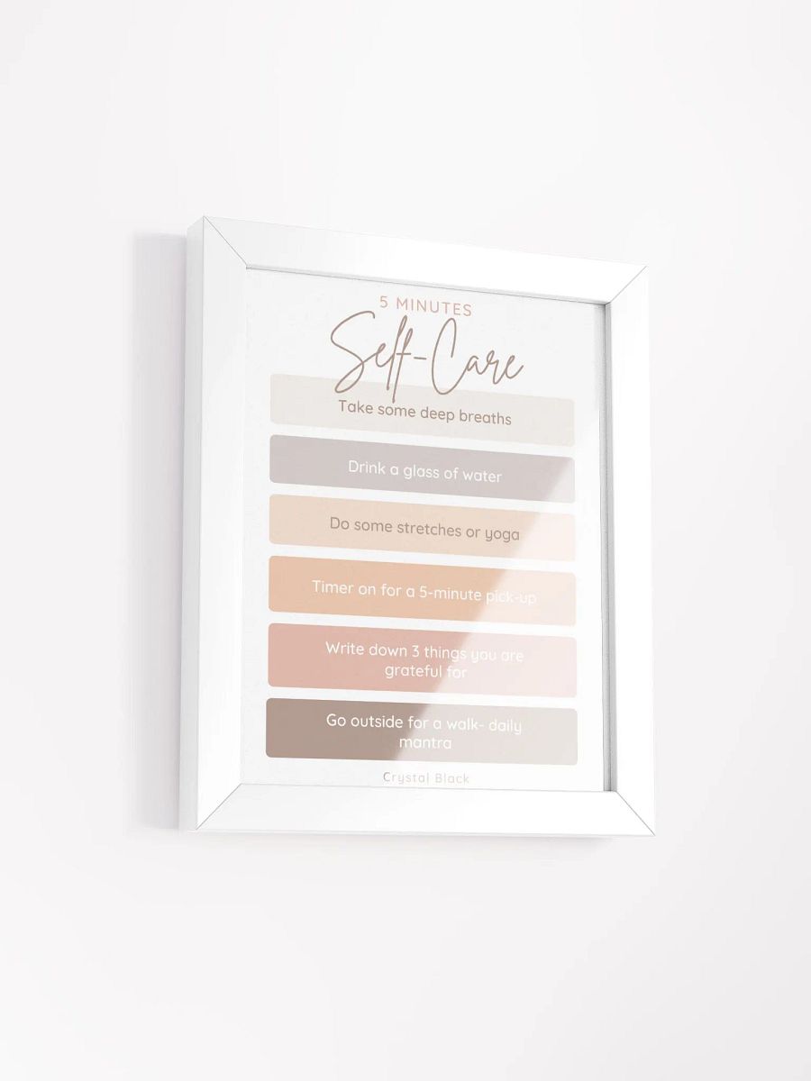 5-Minute Self-Care Routine Poster product image (11)