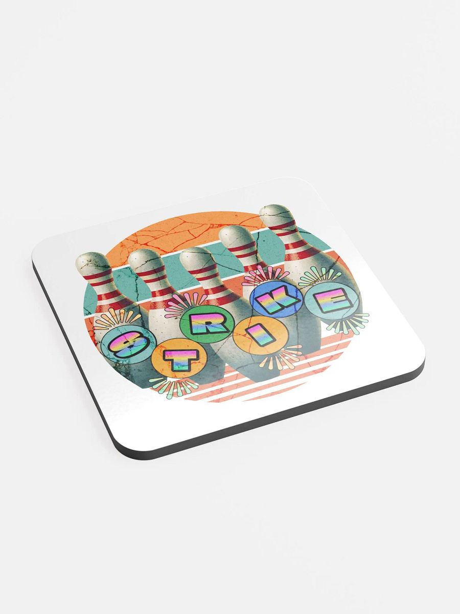 Bowling Pins Strike Retro Coaster Set product image (3)