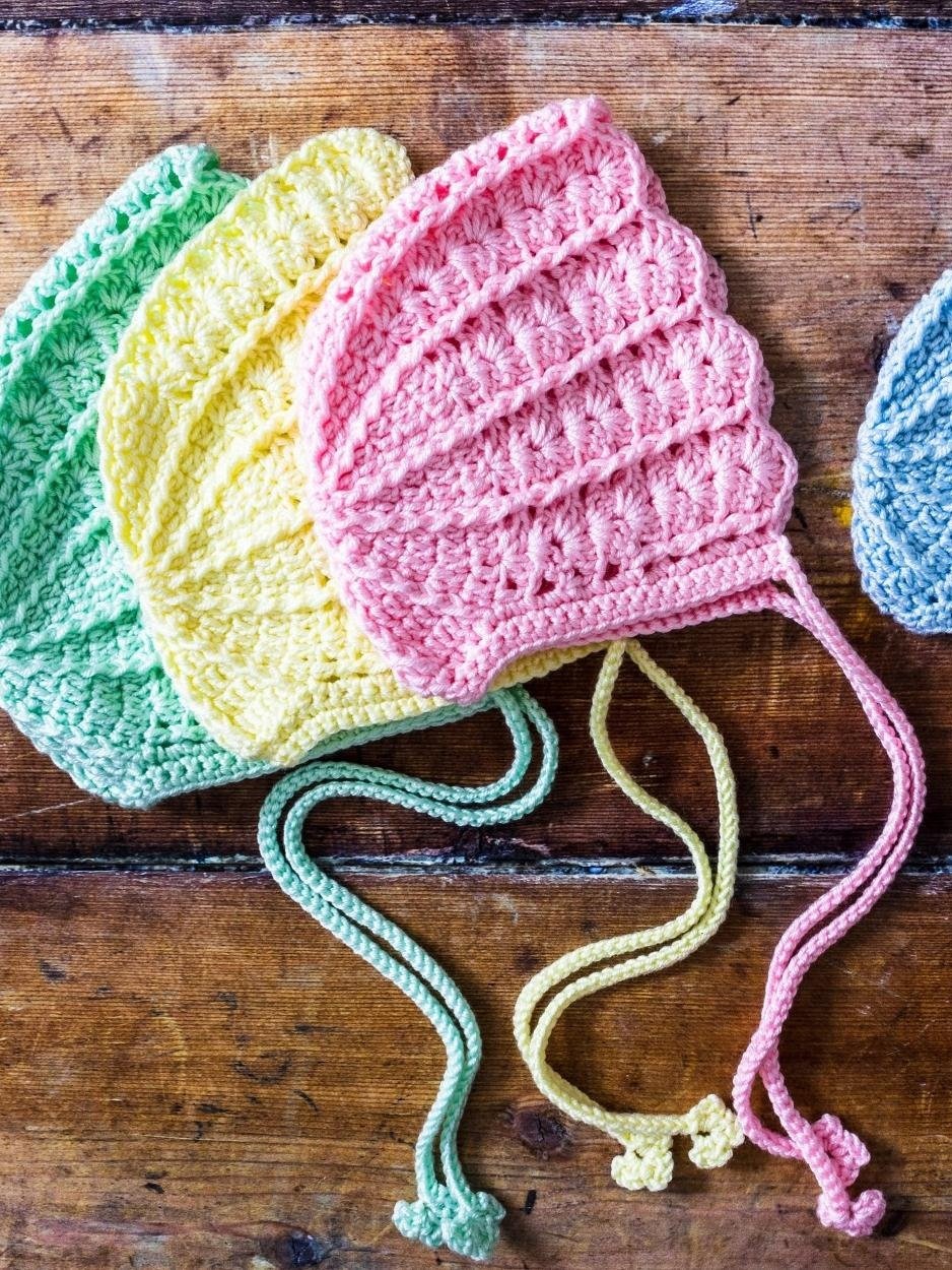 Crochet Pattern: Shell Baby Bonnet product image (3)