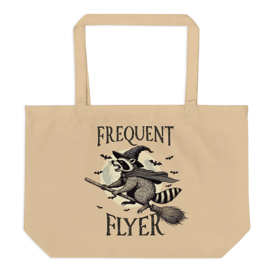 Witchy Raccoon Organic Tote Bag product image (6)