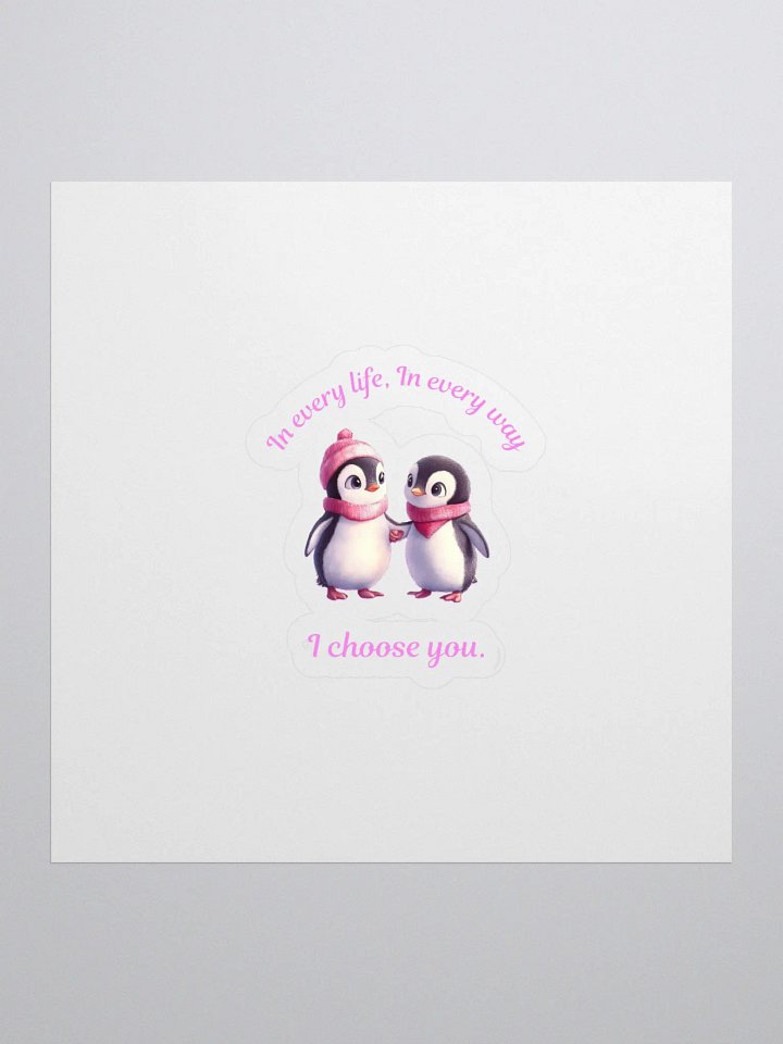 Cute Love Penguin Sticker product image (1)