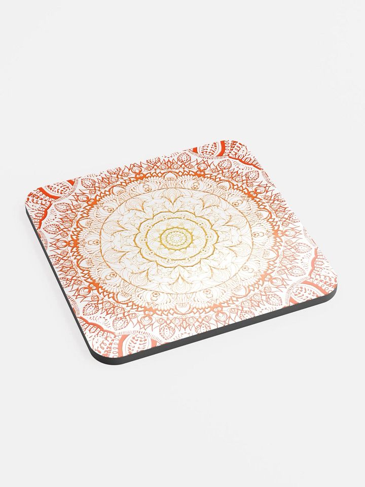 Mandala Harmony Glossed Cork Coaster product image (2)