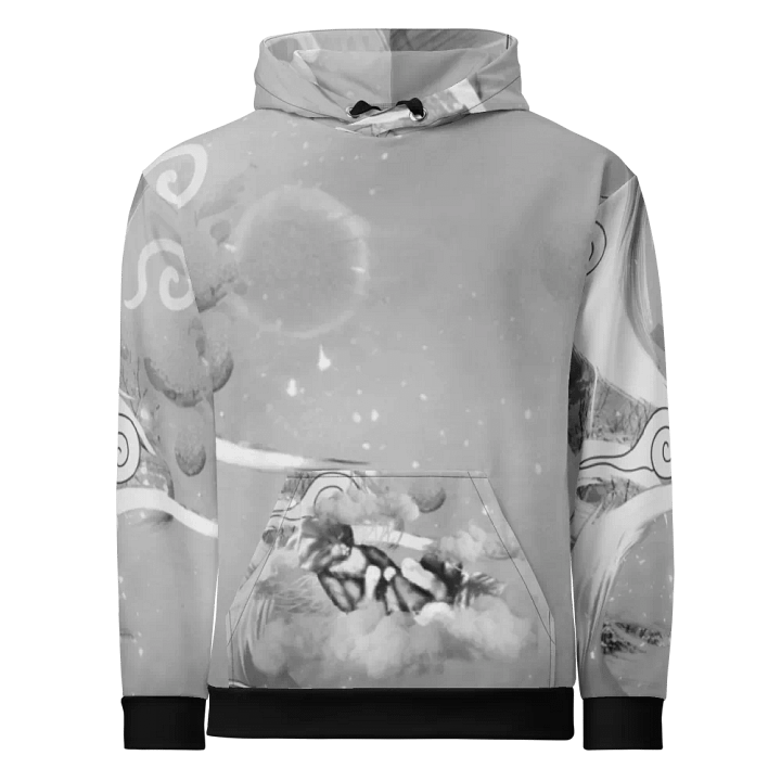 President Tubs all Custom All Over Hoodie B&W product image (1)