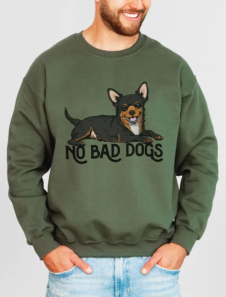 No Bad Dogs Sweatshirt of a Chihuahua(Tricolor) | Funny Shirt for Chihuahua Paw-rents product image (13)