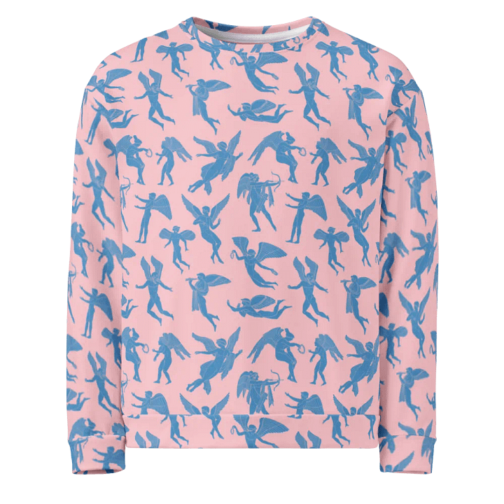 Erotes - chinoiserie and rose unisex recycled sweater product image (2)