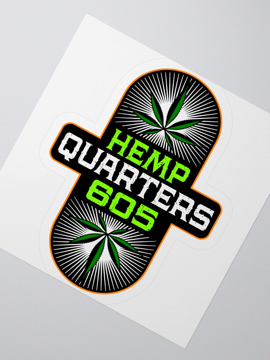Hemp Quarters Invisible Back Sticker 3