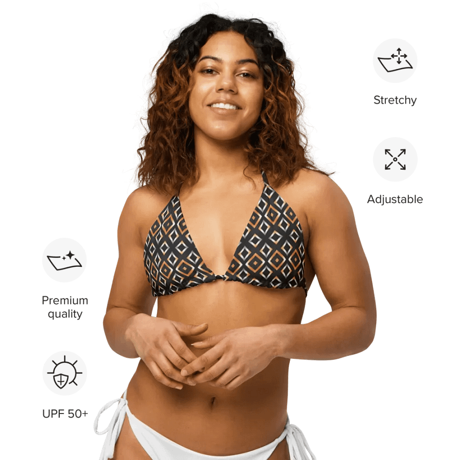 Geometric Gold Fusion Bikini Top product image (12)