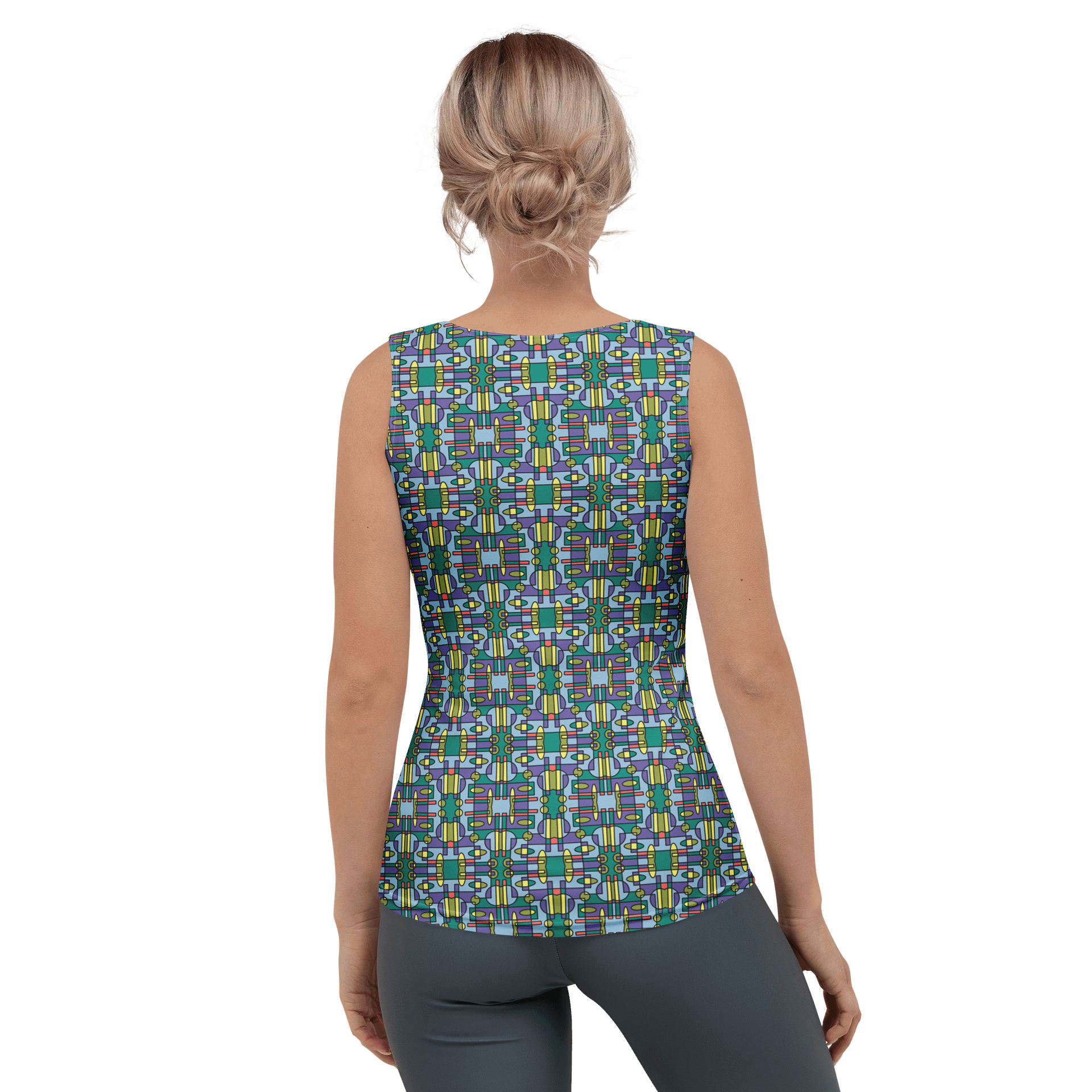 Whimsical Circus Tent – All-Over Print Women’s Tank Top for Yoga and Workout product image (2)