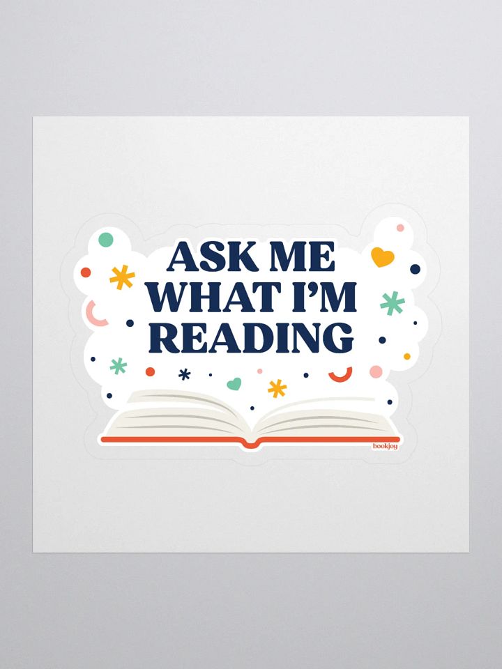 Ask Me What I'm Reading Sticker product image (1)