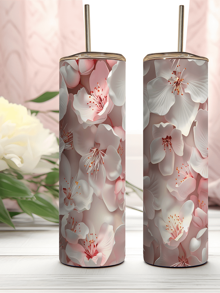 Sakura Serenity With Cherry Blossom Design Stainless Steel Tumbler product image (2)