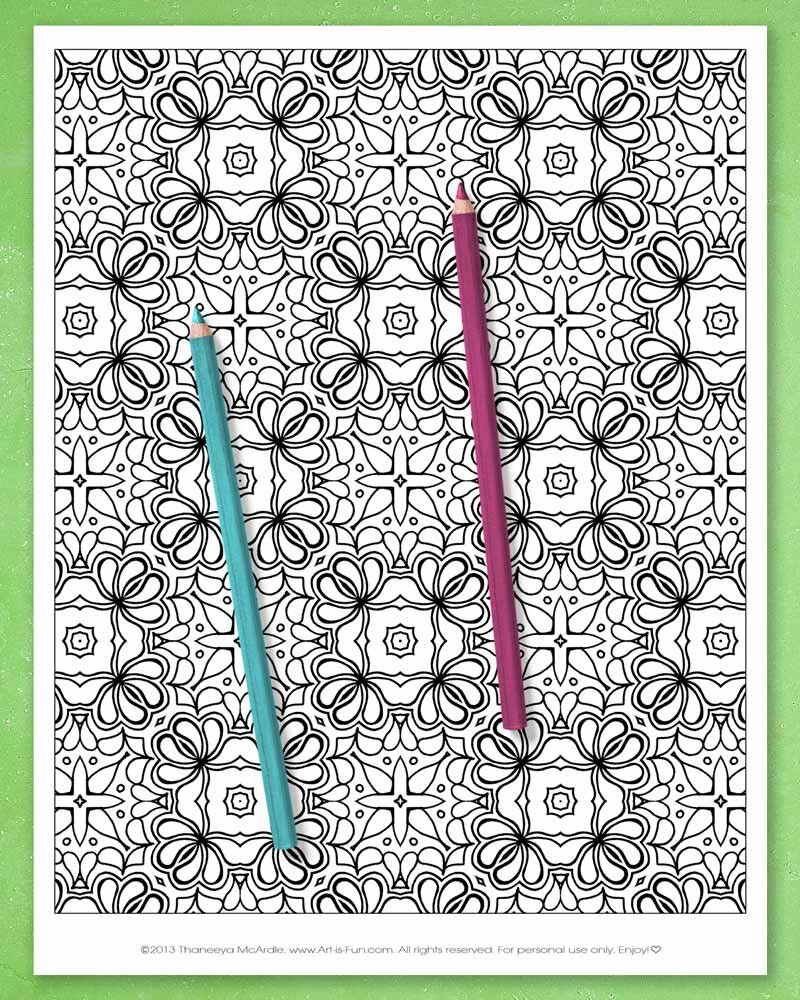 Abstract Patterns Coloring Pages product image (5)