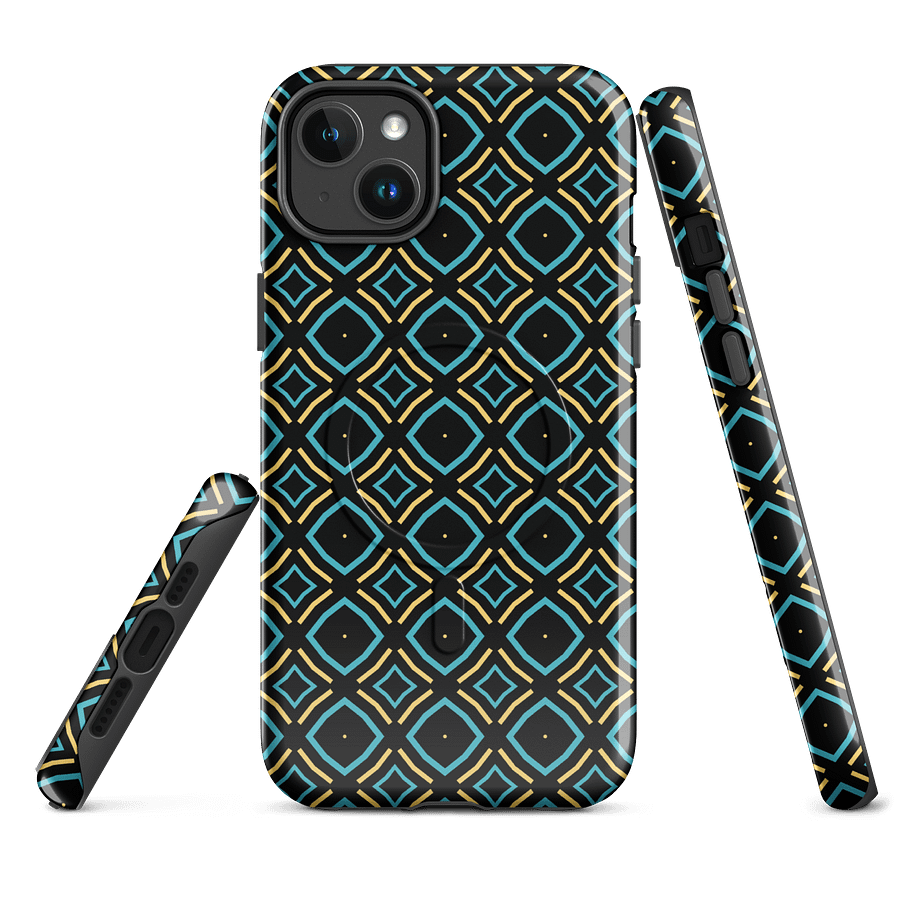 Bumble Delight Geometric Pattern Magsafe Tough Case for iPhone product image (1)