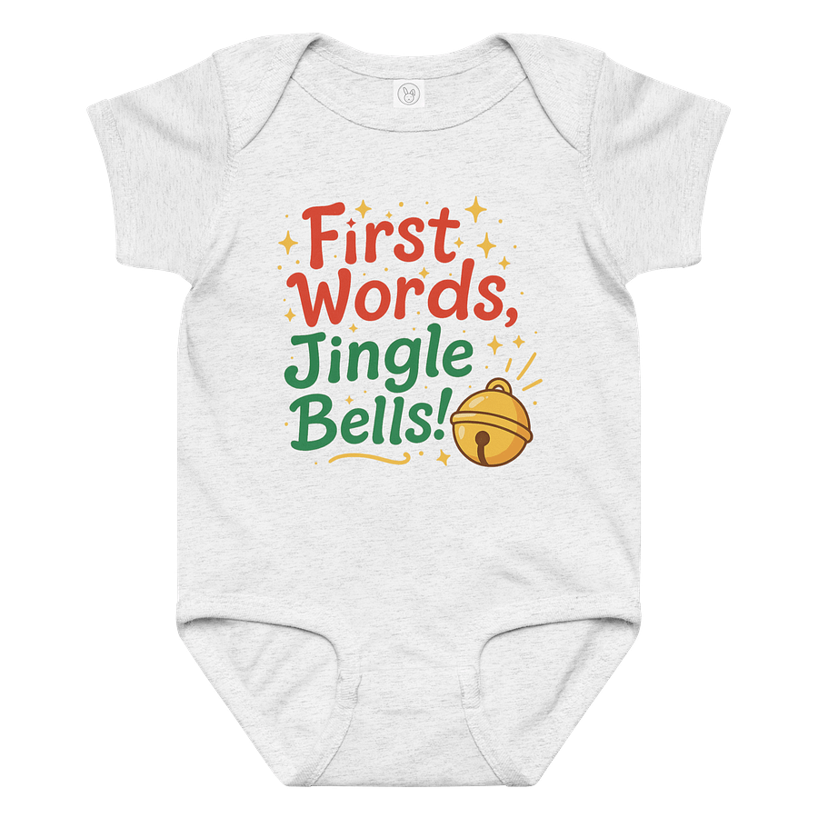 Festive First Words Baby Bodysuit product image (1)
