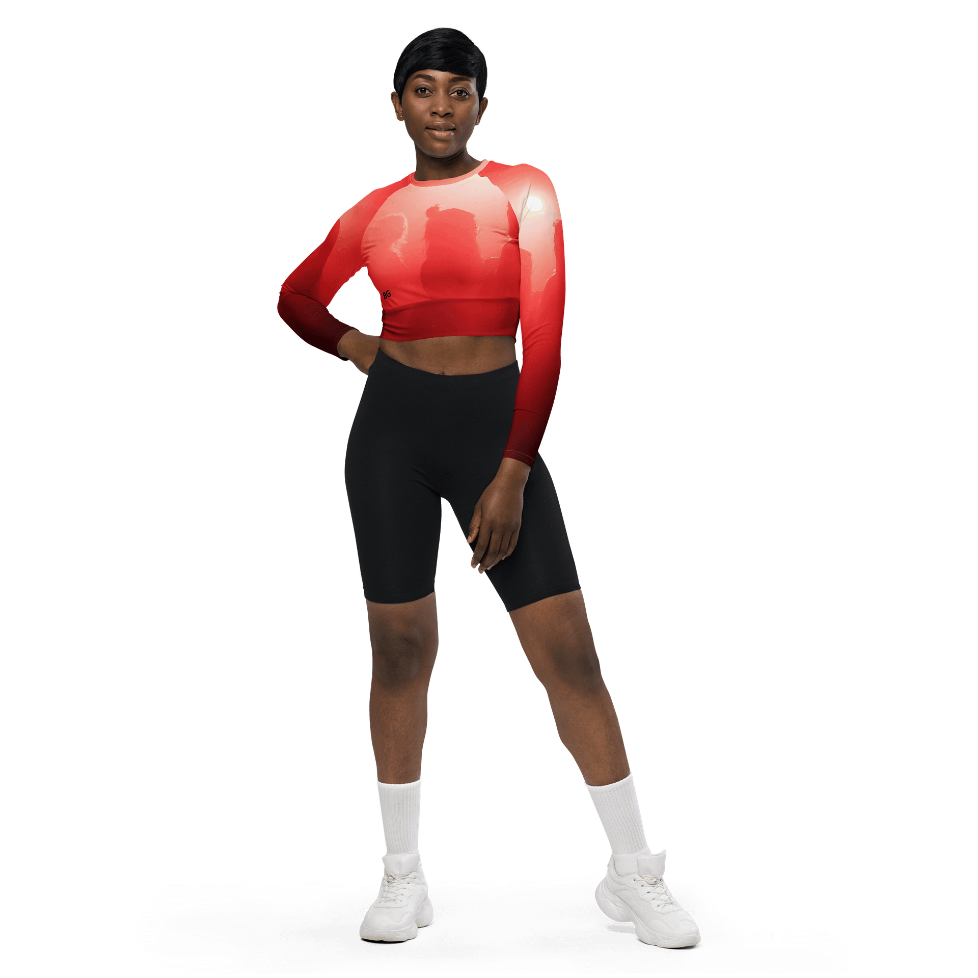 'Girls Are Down' Eco All-Over Print Crop Top product image (1)