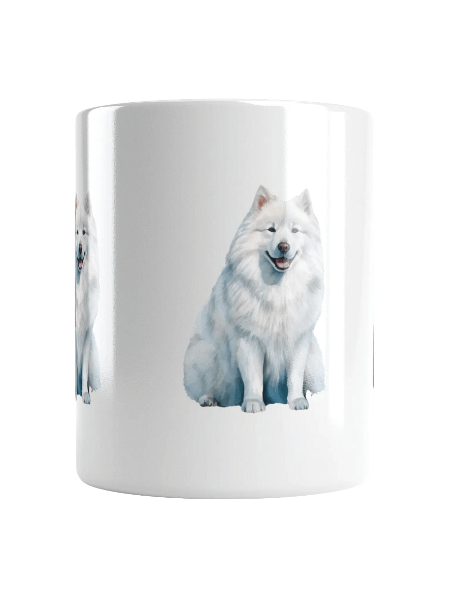 Fluffy White Dog Smiles Mug product image (13)