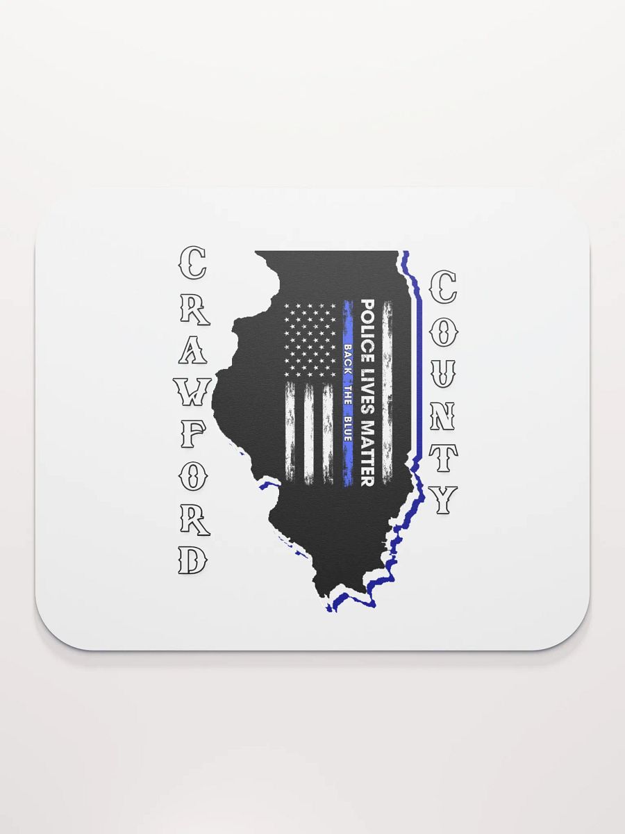 Police Lives Matter Crawford County, Illinois - Mouse Pad product image (2)