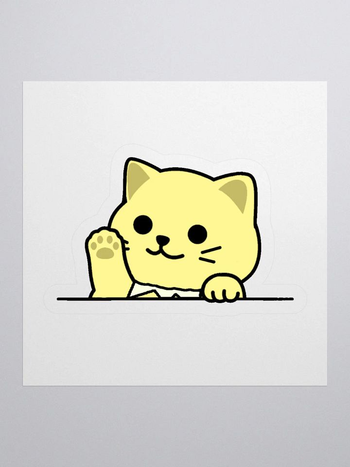 Special Cat Waving Sticker product image (3)