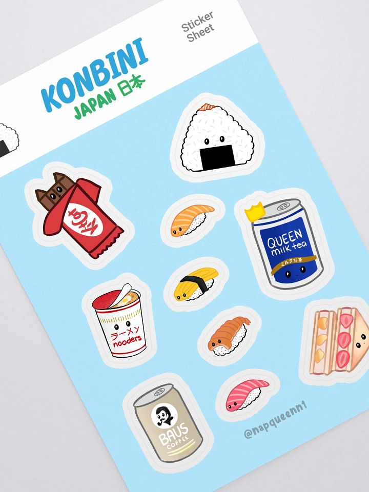 Konbini (Japanese Convenience Store) - Sticker Sheet product image (1)