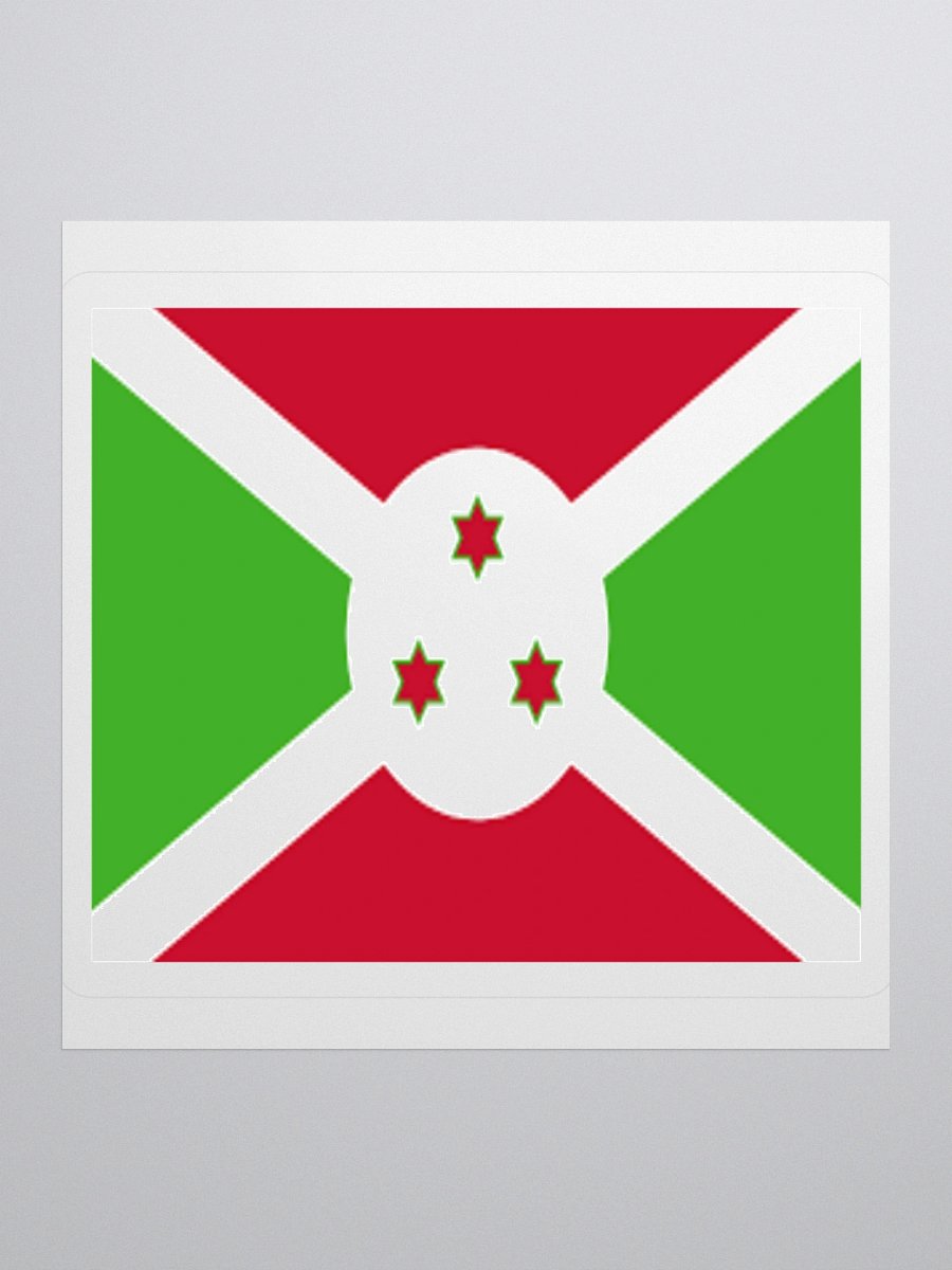 Exclusive Burundi Flag Kiss-Cut Stickers - High-Quality Vinyl, Multiple Sizes product image (3)