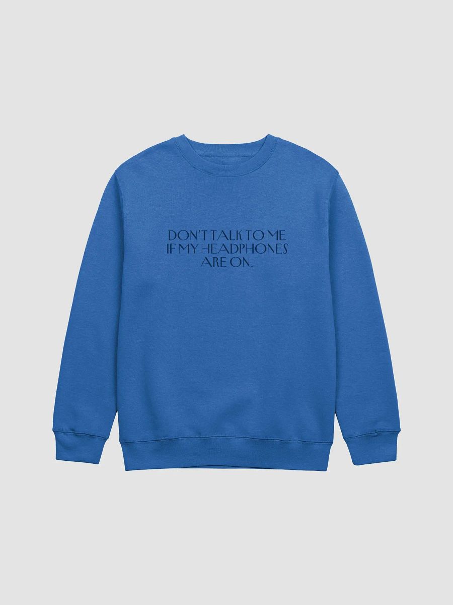 HEADPHONES ON (variant 3) printed crewneck product image (10)
