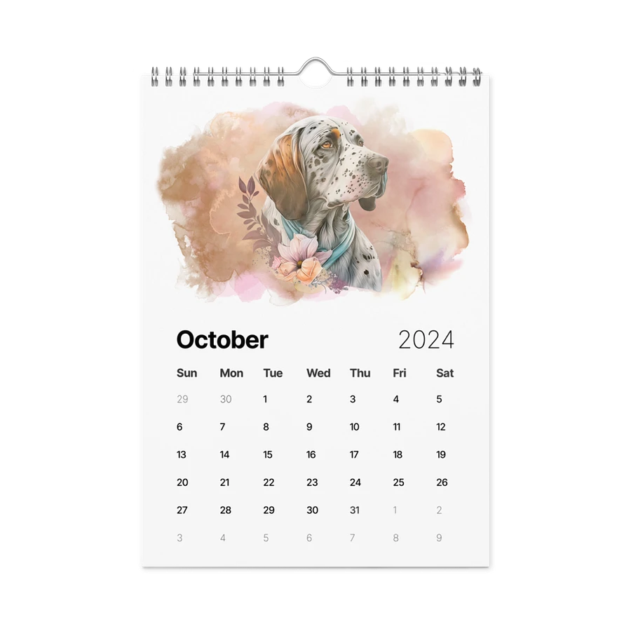 Watercolor Dogs 2024 Wall Calendar, 12 Months, Version 2 product image (15)