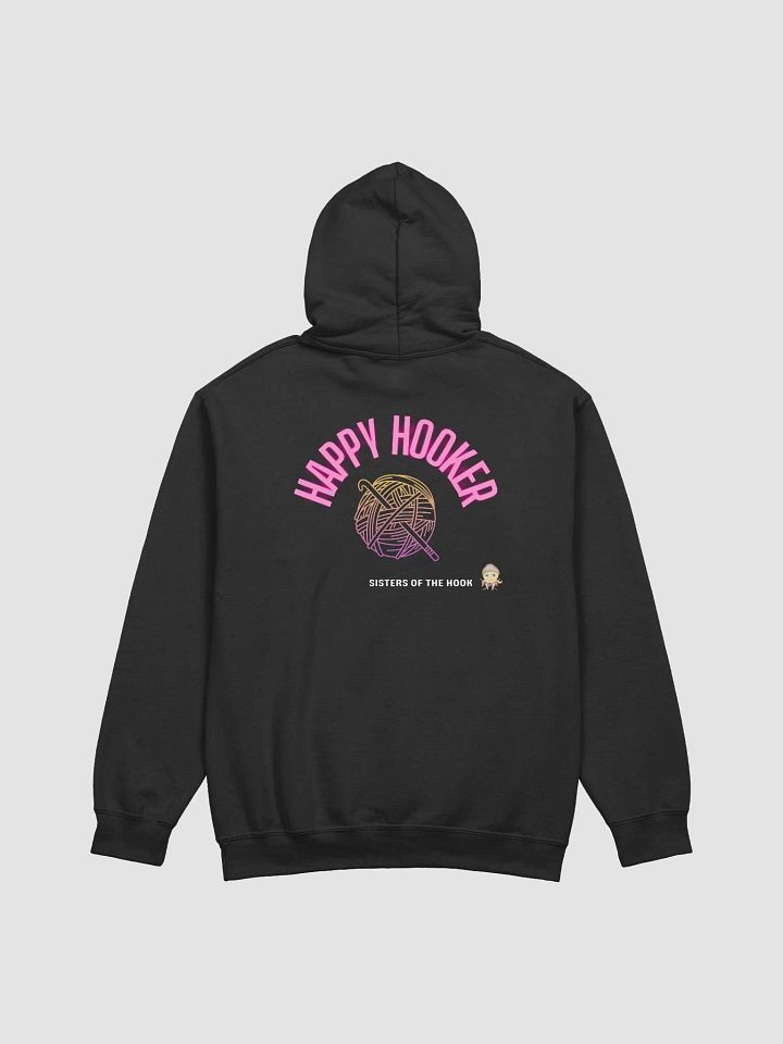 Happy Hooker Hoodie - White Text product image (1)