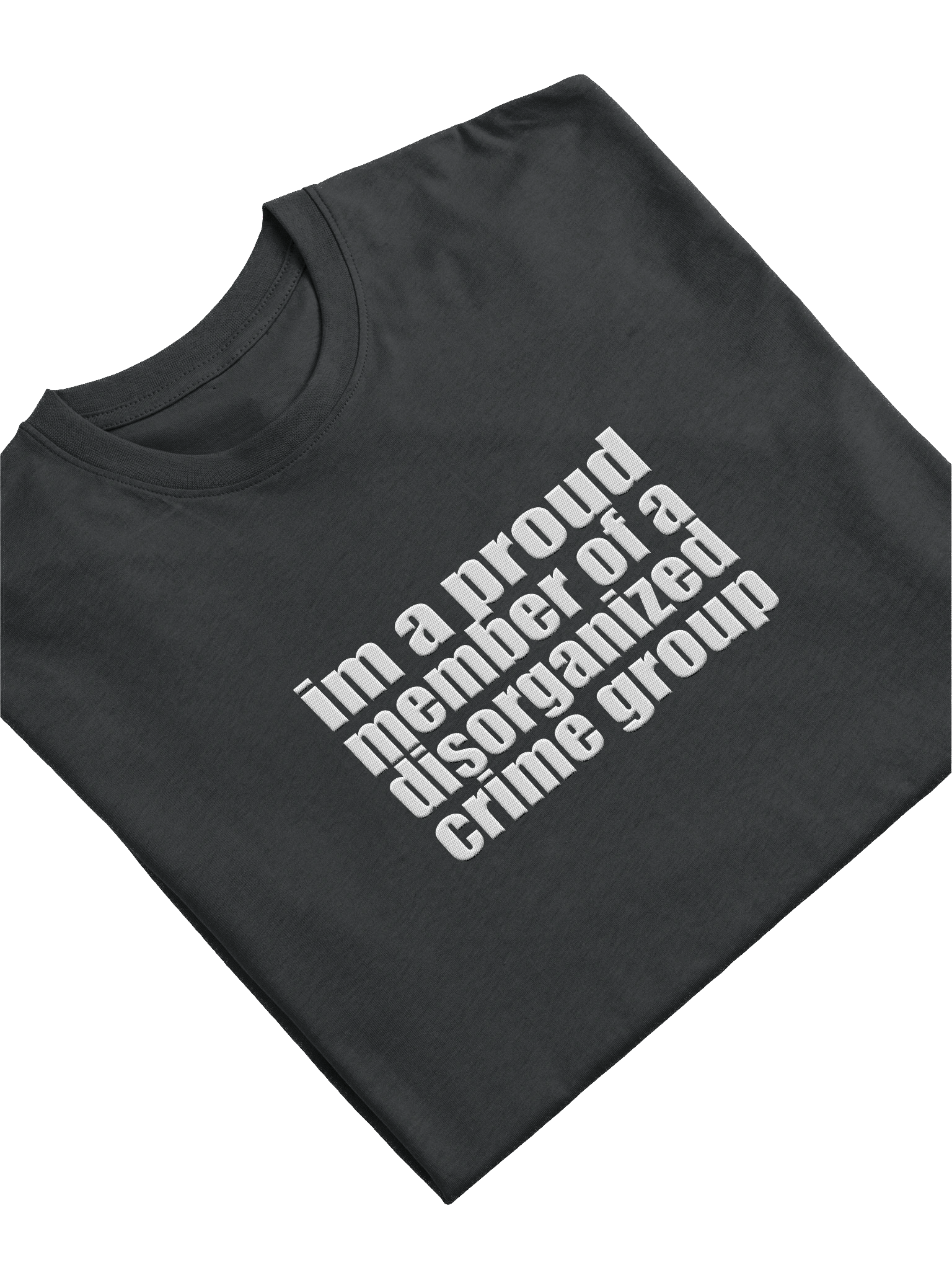disorganized crime dark embroidered tee product image (11)