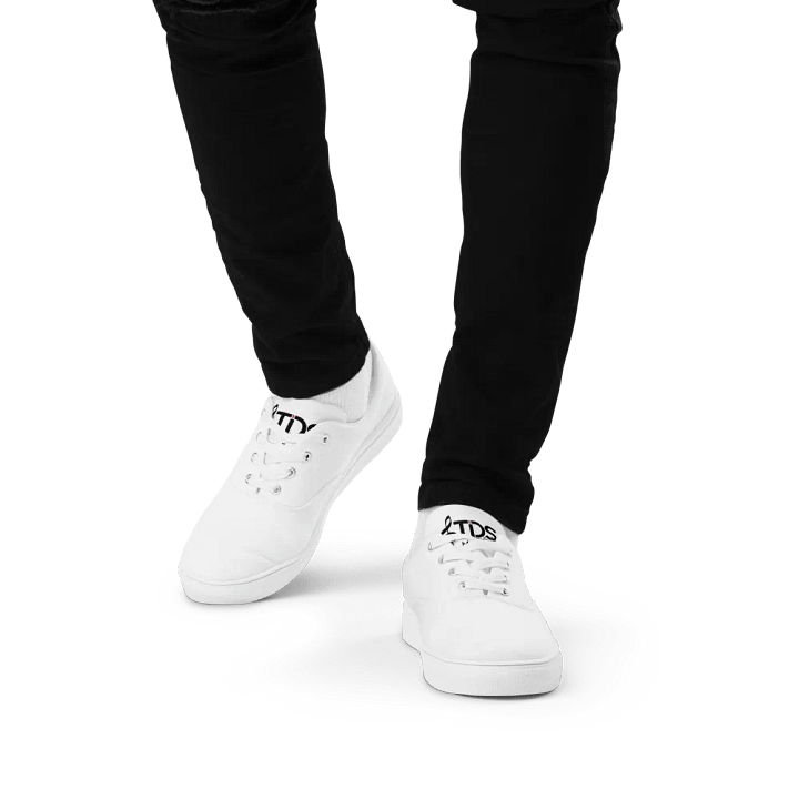 TDS Music Men's White Lace-Up Canvas Shoes product image (1)