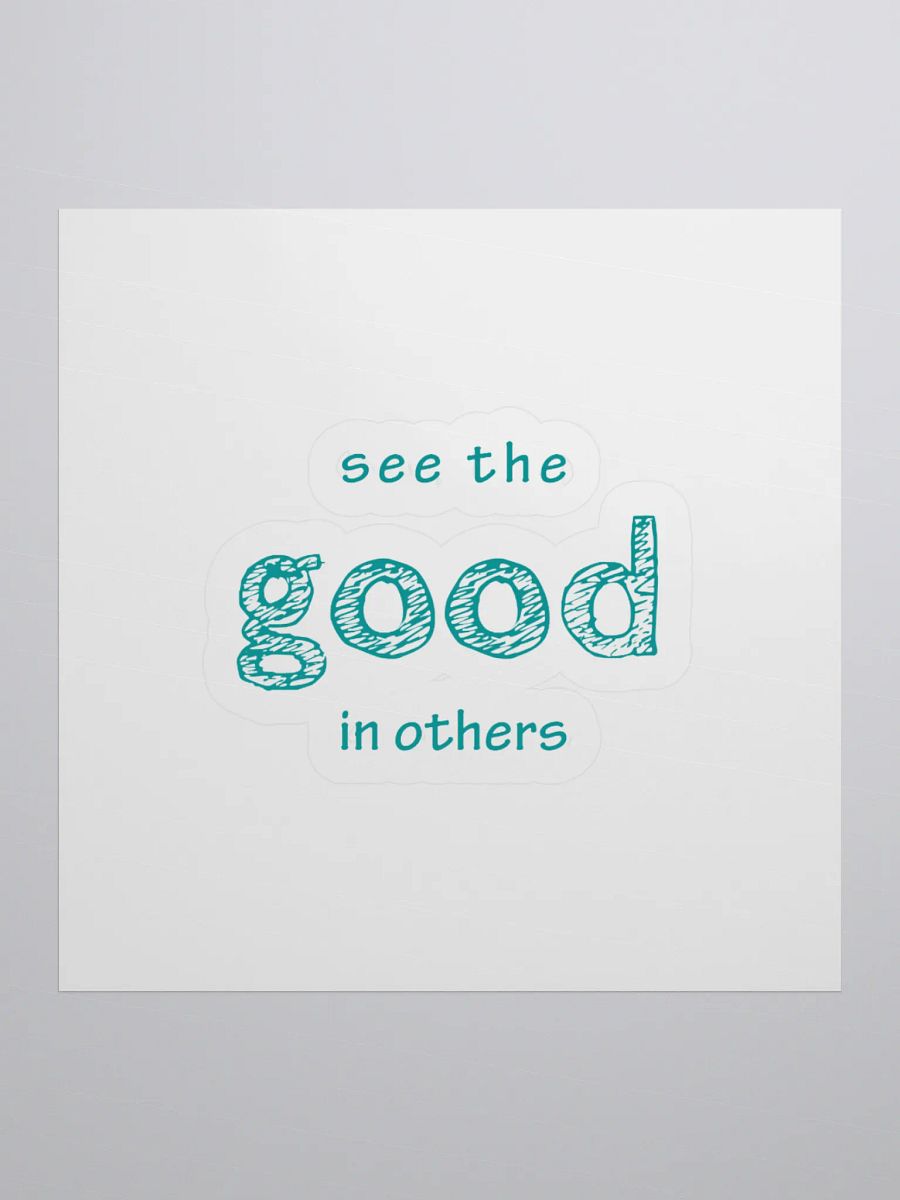 Good Vibes Teal Kiss Cut Stickers product image (1)