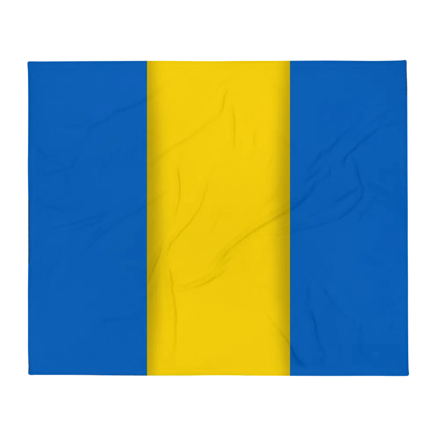 Blue Yellow Flag Colored Blanket product image (2)