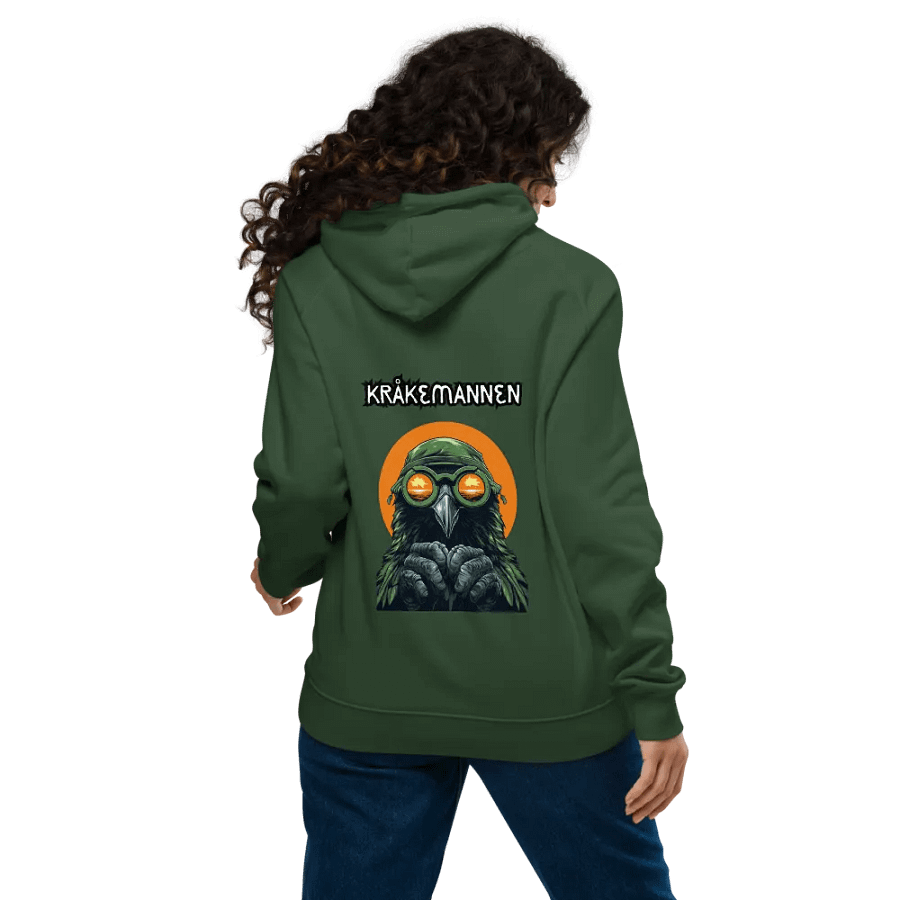 Unisex Eco Raglan Hoodie 💚 THE NORWEGIAN CROW MAN product image (11)