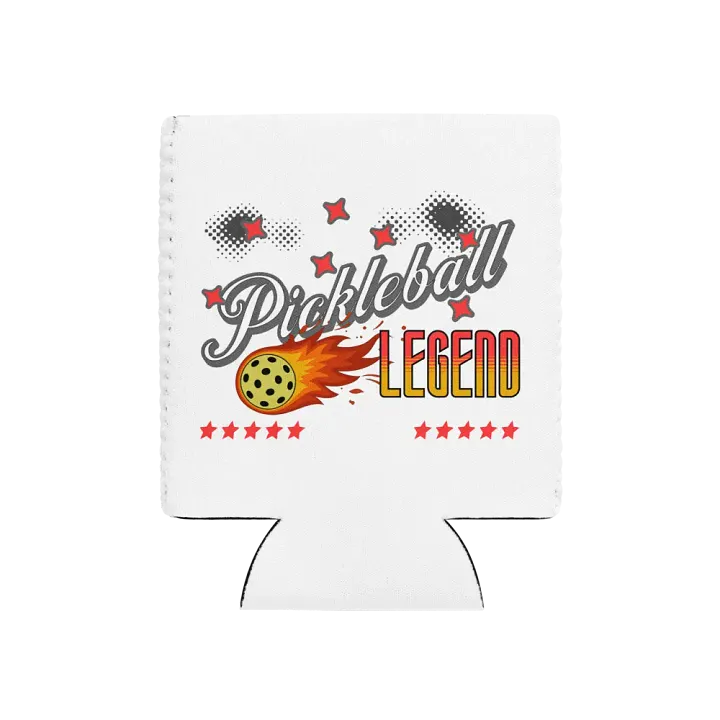 Flaming Pickleball Legend Coozie Can Cooler product image (1)