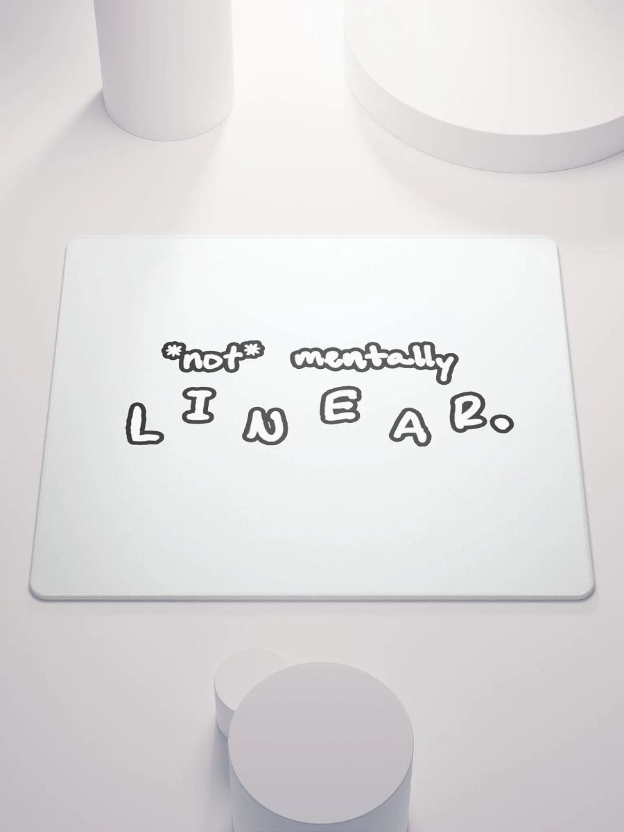 *not* mentally linear (lined design) mouse pad product image (1)