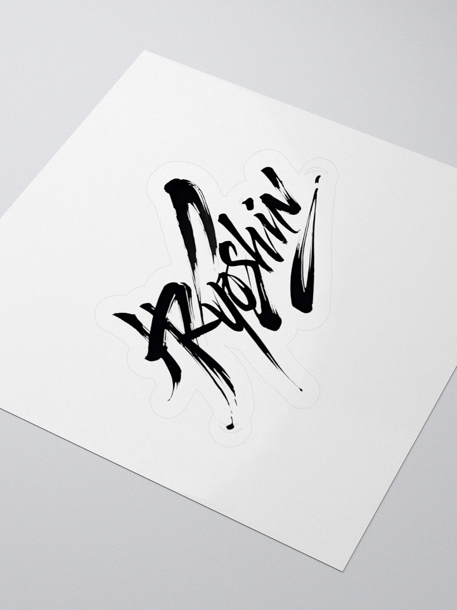 Ryoshin - Brush Script Kiss Cut Sticker product image (3)