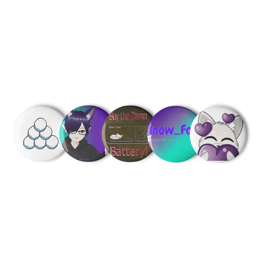 Snow_Foxu Pin Button Set product image (3)